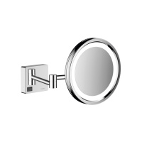 Косметическое зеркало с подсветкой Hansgrohe AddStoris 41790000 хром