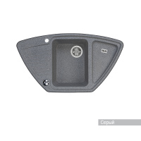 Кухонная мойка Aquaton Лория 1A715032LR230 серый