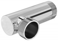 Уголок переходной Сунержа G 1" нар. р. L-93 мм / G 1" нар. р. L-30,5 мм Матовый Черный 31-1506-1010