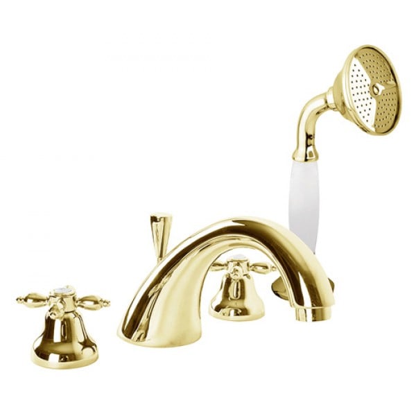 Смеситель на борт ванны Cezares NOSTALGIA NOSTALGIA-BVD-03 золото Смеситель на борт ванны Cezares NOSTALGIA NOSTALGIA-BVD-03 золото
