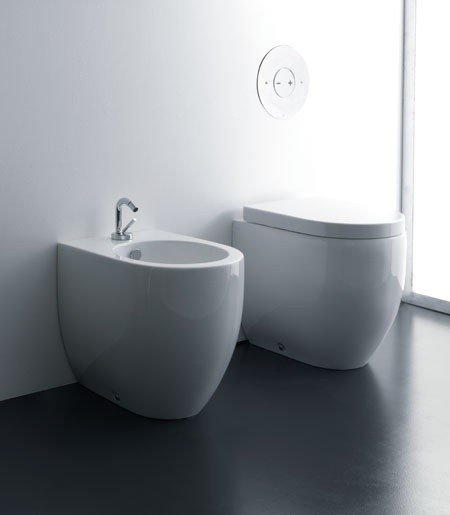 Биде напольное Kerasan Flo 312201*1 белый