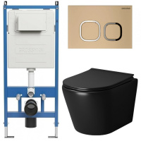 Комплект унитаза с инсталляцией Grossman Cosmo 97.4478BMS.02.310 с клавишей смыва