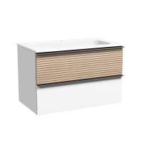 Тумба под раковину Sancos  Delta DL80W дуб светлый