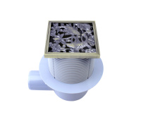 Душевой трап с дизайн-решеткой Рыбы 21980-56