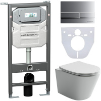 Комплект унитаза с инсталляцией Ceramicanova Balearica CN6000_1002M_1000