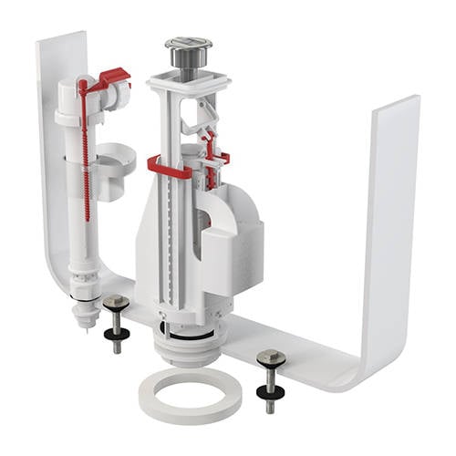 Выпускной комплект с двойной кнопкой AlcaPlast SA08S 1/2''
