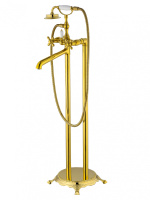 Смеситель для ванны напольного монтажа WONZON & WOGHAND RETRO, глянцевое золото WW-88649020-PG