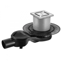 Душевой трап (15х15) Berges Wasserhaus Platz Norma 091159 хром глянец