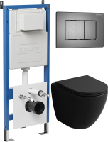 Комплект унитаза с инсталляцией Grossman Classic 97.4455BMS.04.42M с клавишей смыва