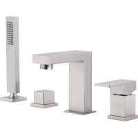 Смеситель ABBER Daheim AF8213SP на борт ванны, сатин