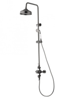 Душевая система с термостатом WONZON & WOGHAND RETRO, темный графит WW-B3041-BGG