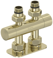 Вентиль Сунержа прямой EU50 (2 х G 1/2" НР х G 3/4" НГ) 020-1417-1234 шампань глянцевый