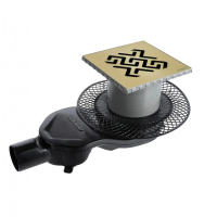 Душевой трап Berges (15х15) Wasserhaus Platz Antik  094161 бронза