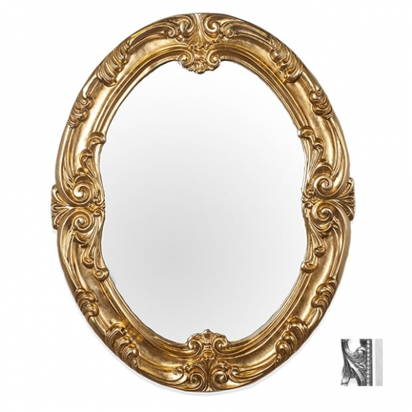 Зеркало 86х106 см серебро Tiffany World TW03784arg.brillante