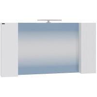 Зеркальный шкаф (120х65) Санта Вега 700452 белый глянец