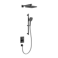 Душевой комплект с термостатом  Arrow AG3733SHMB-1 черный