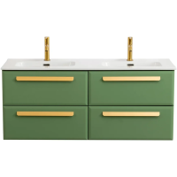 Тумба под раковину Cezares ECO-CER-N-1200-4C-SO-2-PS-P фисташковый матовый без ручек