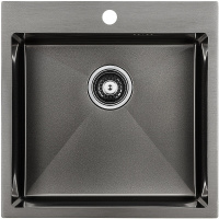 Кухонная мойка Paulmark   Kroner PM215151-GM вороненая сталь