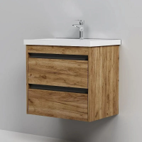 Тумба с раковиной 60 см Am.Pm Pulse M91-FHX0602OF-WCC0602WG дерево текстурированное