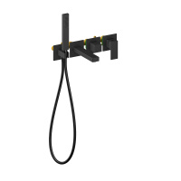 Смеситель встроенный для ванны с душем Timo Selene черный 2014/03YSM