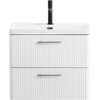 Тумба под раковину BelBagno Due DUE-600-2C-SO-BL-P без ручек, Bianco Lucido