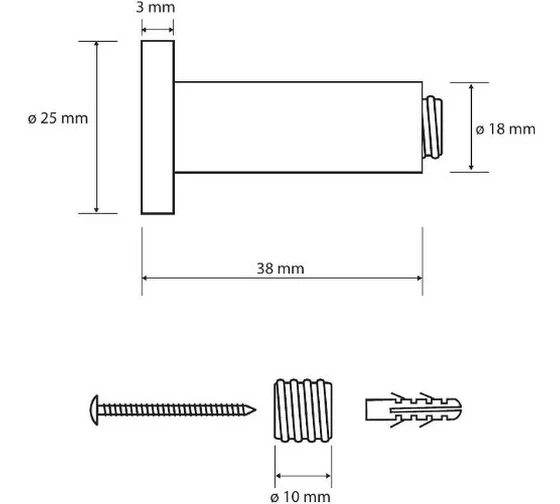 Крючок Bemeta Omega 104206132