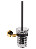 Туалетный ершик в комплекте WONZON & WOGHAND MAJESTIC, черный/золото WW-9229