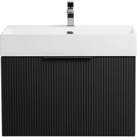 Тумба под раковину Cezares PREMIUM 55437 Plisse Nero opaco