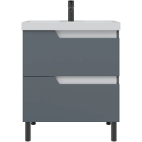 Тумба под раковину Санта Антарес 700520 графит матовый