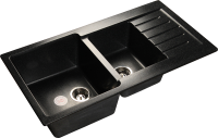 Кухонная мойка GranFest Practik 980K, P-980KL черный
