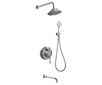 Комплект для душа с изливом Bronze de Luxe Perse NT9055-OR-3