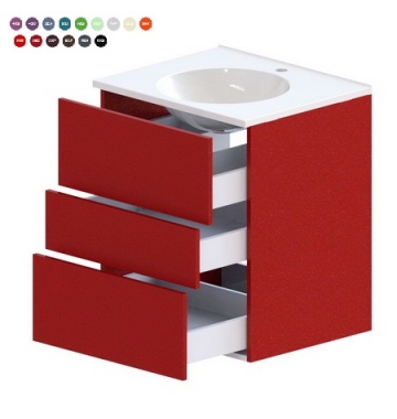 Нижний шкаф Астра-Форм Лофт 90 с дверцей с 3-мя ящиками