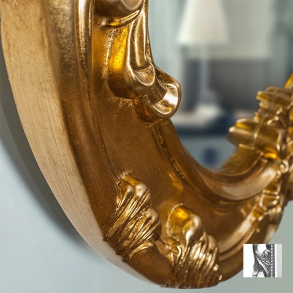 Зеркало 86х106 см серебро Tiffany World TW03784arg.brillante