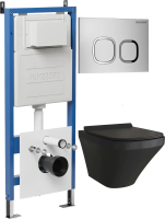 Комплект унитаза с инсталляцией Grossman Cosmo 97.4440BMS.02.110 с клавишей смыва