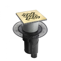 Душевой трап (15х15) Berges Wasserhaus Platz Antik 094061 бронза