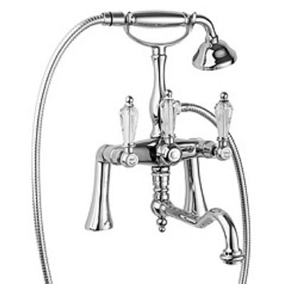 Смеситель на борт ванны с ручным душем Cezares Diamond DIAMOND-PBV2-01-Sw