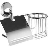 Бумагодержатель с крышкой и пеналом под освежитель воздуха FASHUN A1603-1