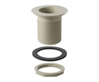 Сливной клапан Geberit с круглой резьбой: Rg=60 x 1/8", D=8.8см, Cерый RAL 7032 352.329.08.1