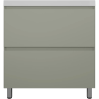 Тумба напольная без раковины 80 см Style Line Манхэттен ЛС-00002373 оливковый матовый