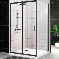 Душевой уголок (101х80) BelBagno UNO-195-AH-1-120/80-C-NERO