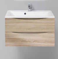 База под раковину подвесная BelBagno MARINO-CER-800-2C-SO-WO-P Rovere Bianco