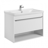 Тумба с раковиной Aquaton Хоуп 80 1A2873K0HP2B0 белый матовый