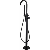 Смеситель ABBER Wasser Kreis AF8115BN напольный для ванны, черный