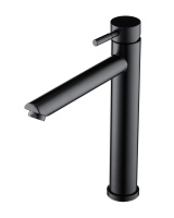 Смеситель для накладной раковины однорычажный высокий Orange Steel M99-121b черный