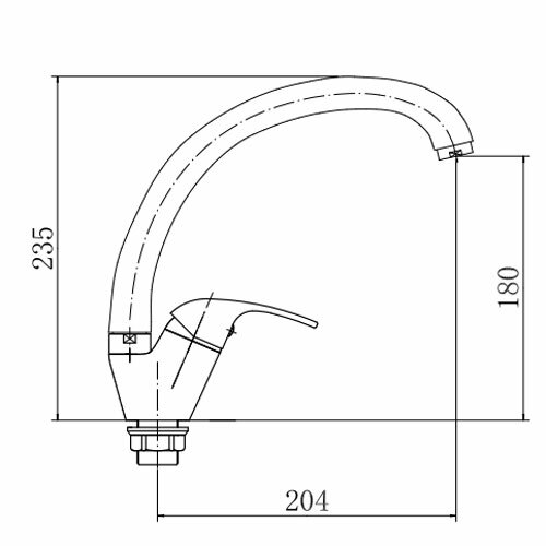 Смеситель для кухни FASHUN A4115-2