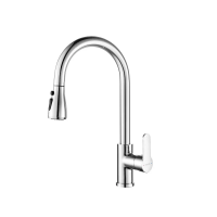 Смеситель для кухни с выдвижным изливом Arrow AG4512 хром