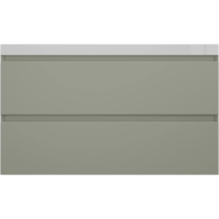 Тумба подвесная без раковины 100 см Style Line Манхэттен ЛС-00002358 оливковый матовый