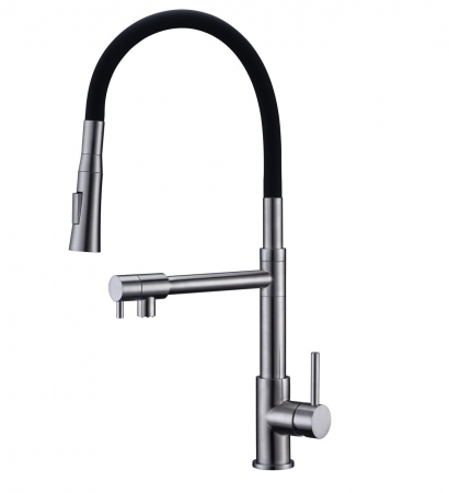 Смеситель для кухни Oulin OL-8023 (с гибким изливом)