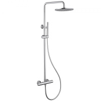 Душевая стойка ABBER Wasser Kreis AF8160 с термостатом без излива, хром Душевая стойка ABBER Wasser Kreis AF8160 с термостатом без излива, хром