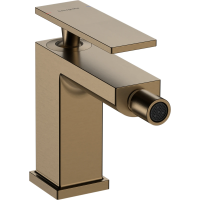 Смеситель для биде с донным клапаном Hansgrohe Tecturis E 73200140 шлифованная бронза